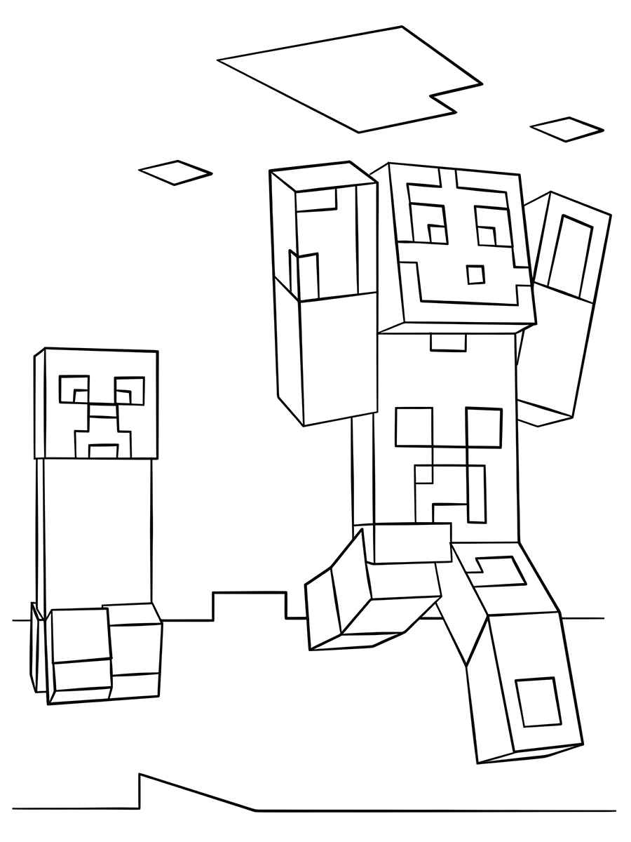 Minecraft coloring page (57)