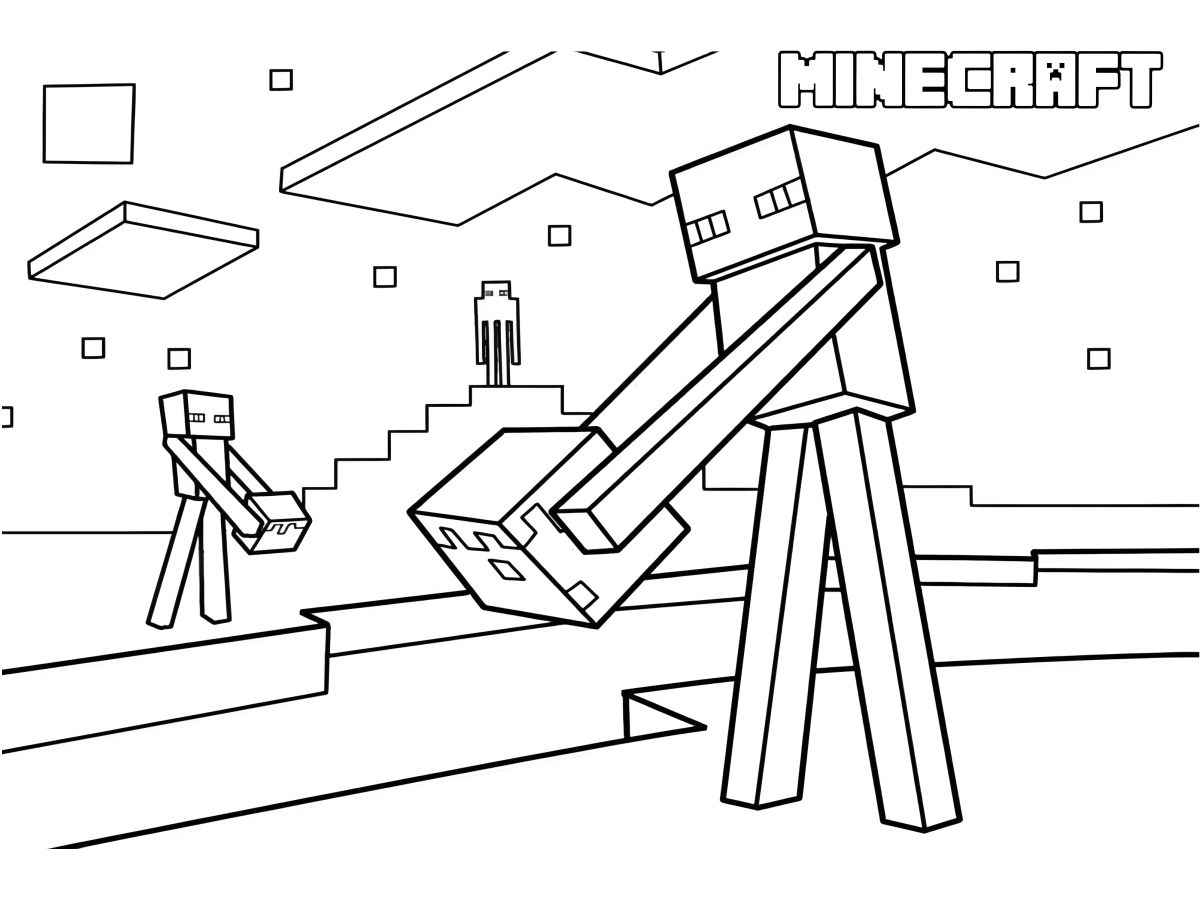 Minecraft coloring page (62)