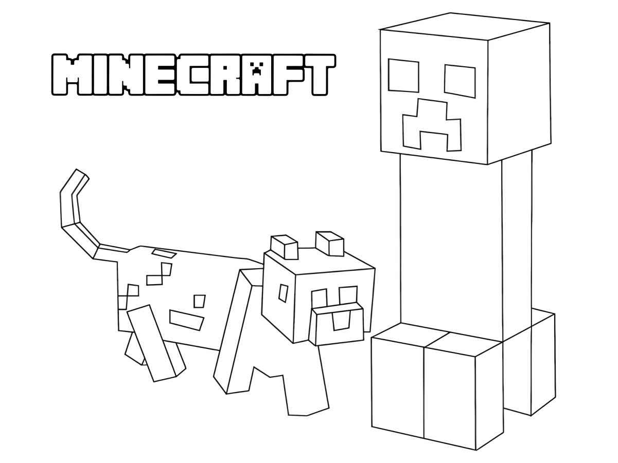 Minecraft coloring page (64)