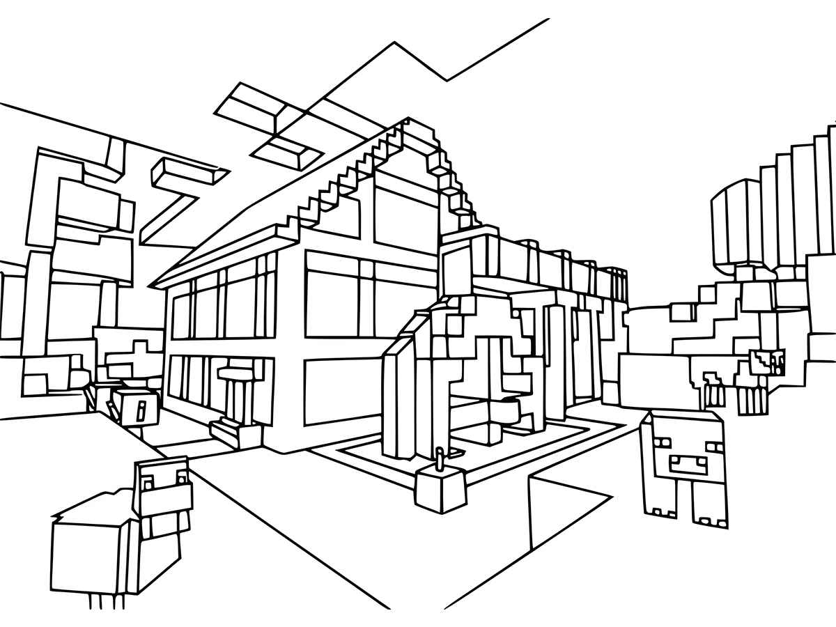 Minecraft coloring page (65)