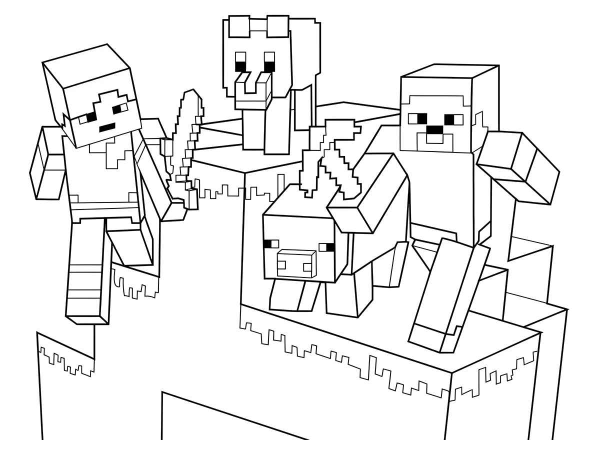 Minecraft coloring page (66)