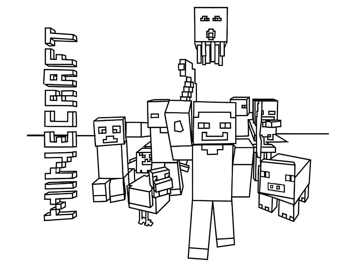 Minecraft coloring page (68)