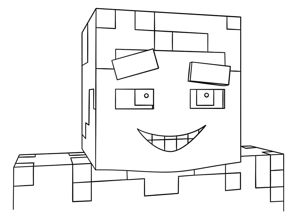 Minecraft coloring page (7)