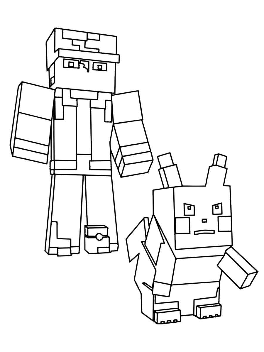 Minecraft coloring page (74)