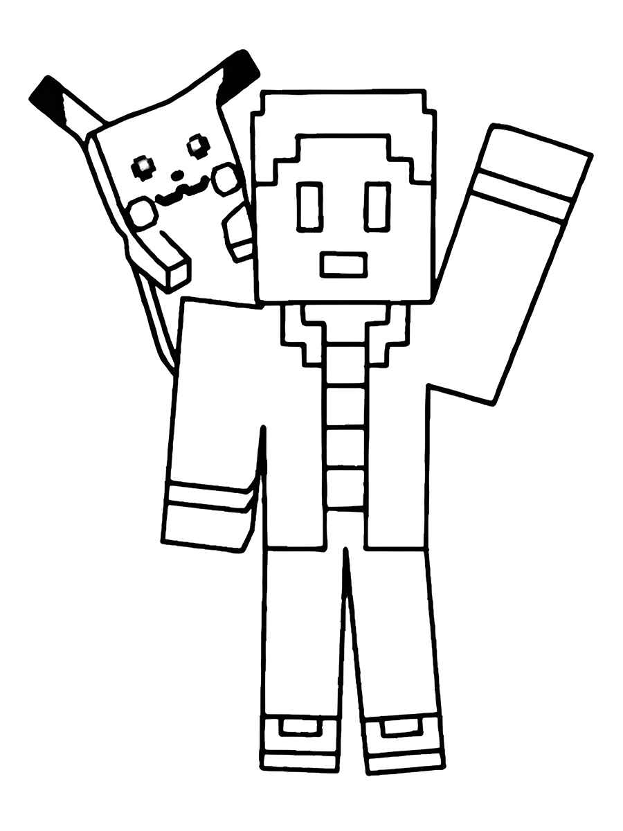 Minecraft coloring page (77)