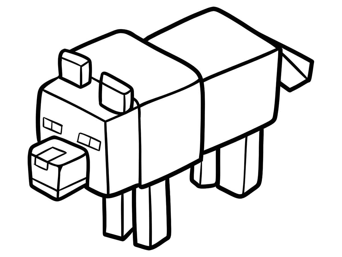 Minecraft coloring page (8)