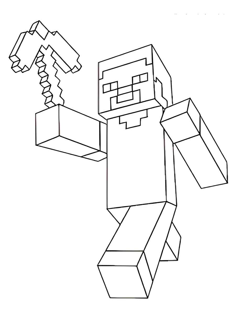 Minecraft coloring page (80)