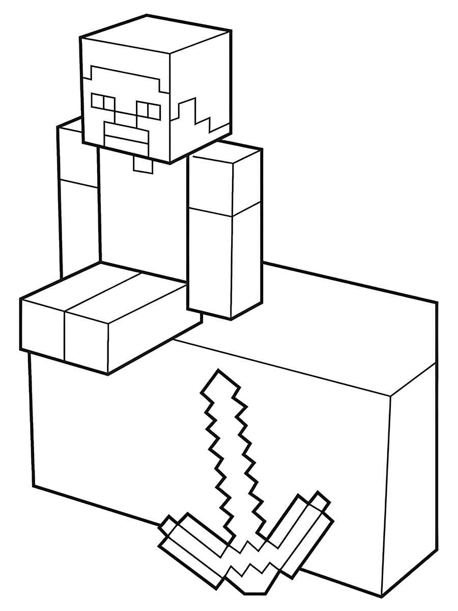 Minecraft coloring page (84)