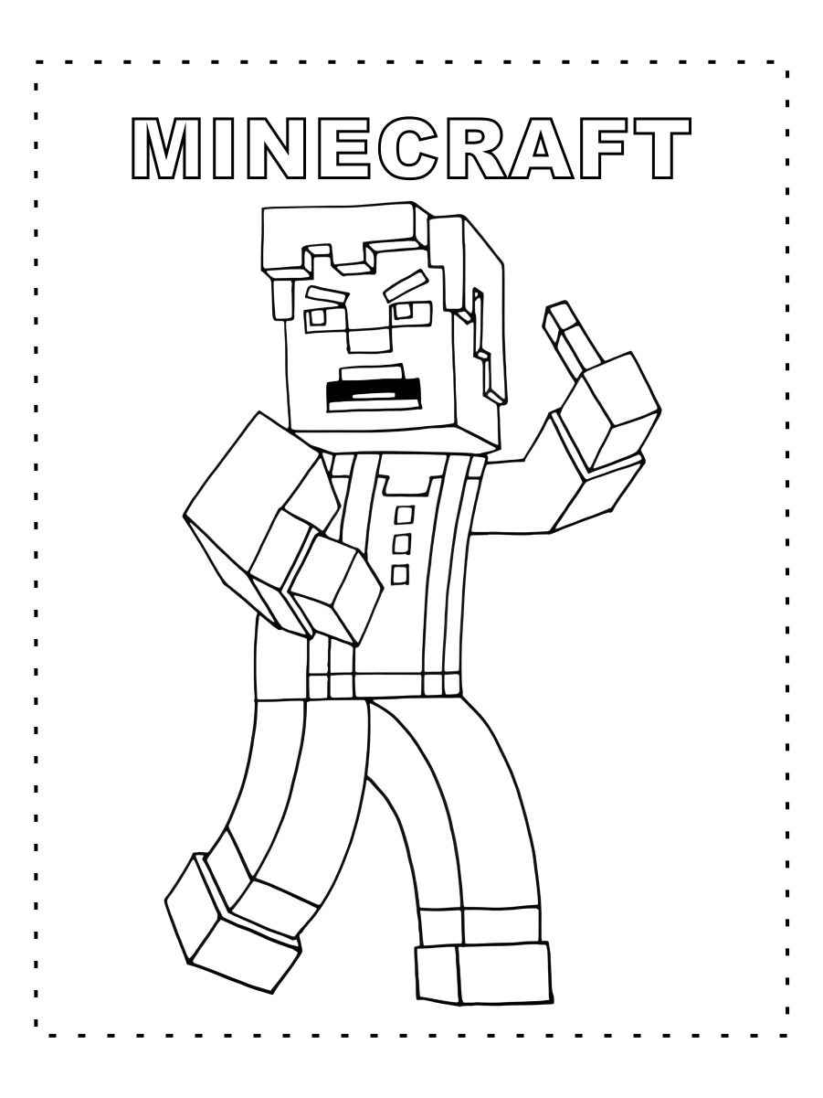 Minecraft coloring page (88)