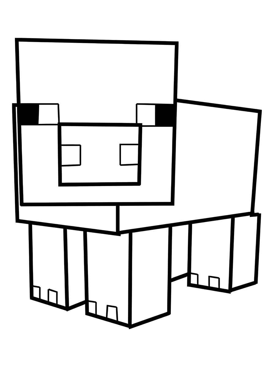 Minecraft coloring page (9)