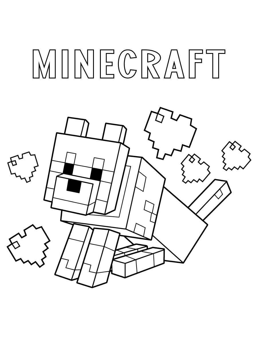 Minecraft coloring page (90)