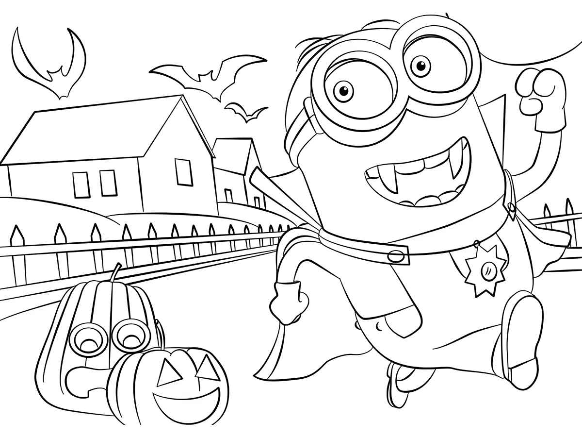 Minions coloring page (1)