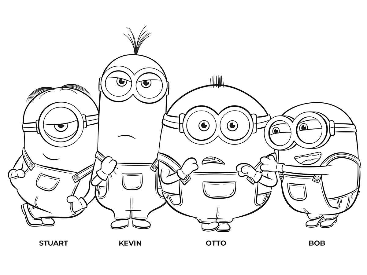 Minions coloring page (11)