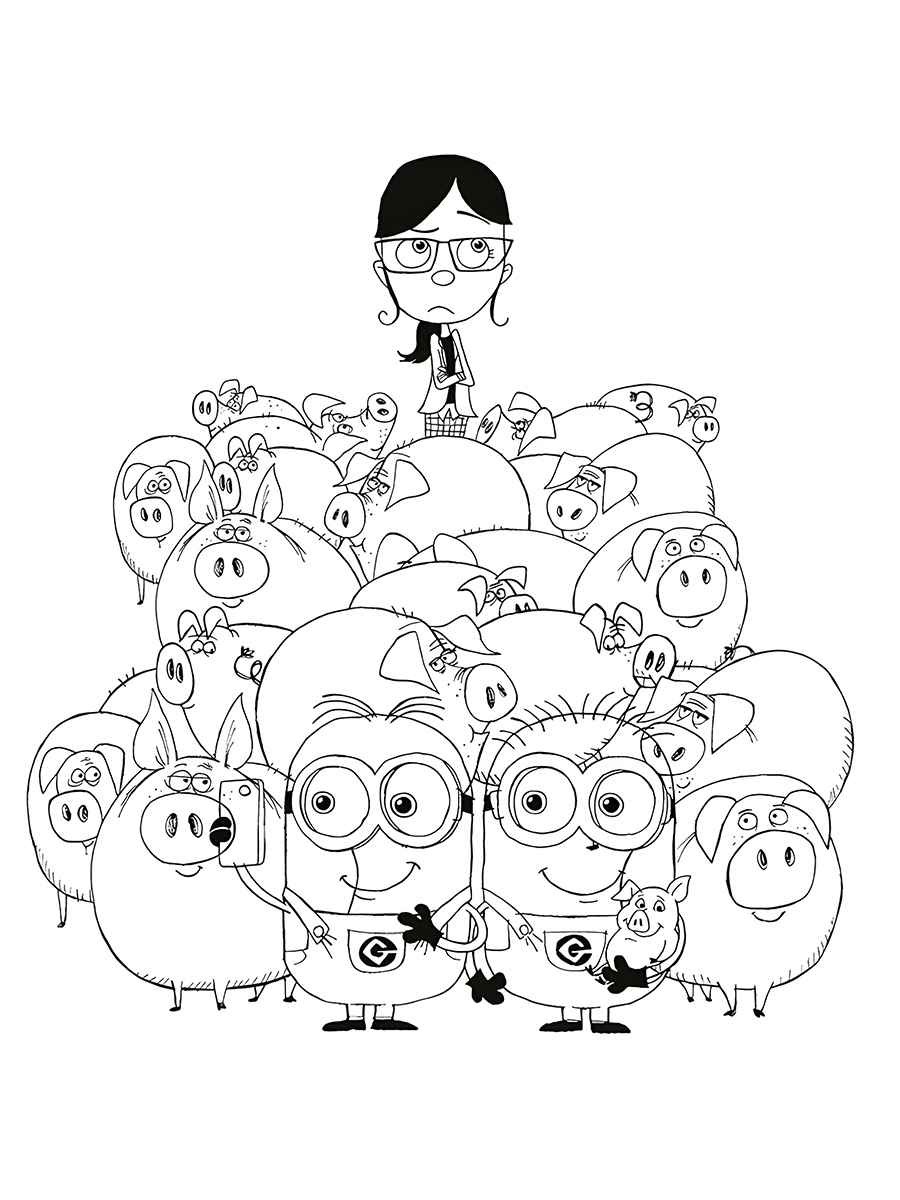 Minions coloring page (14)