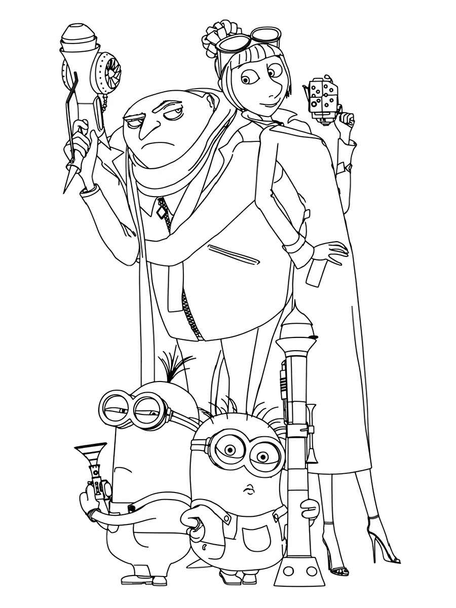 Minions coloring page (20)