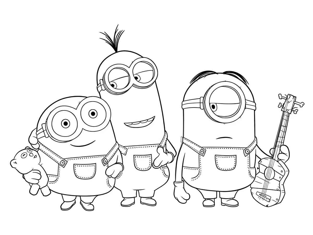 Minions coloring page (26)