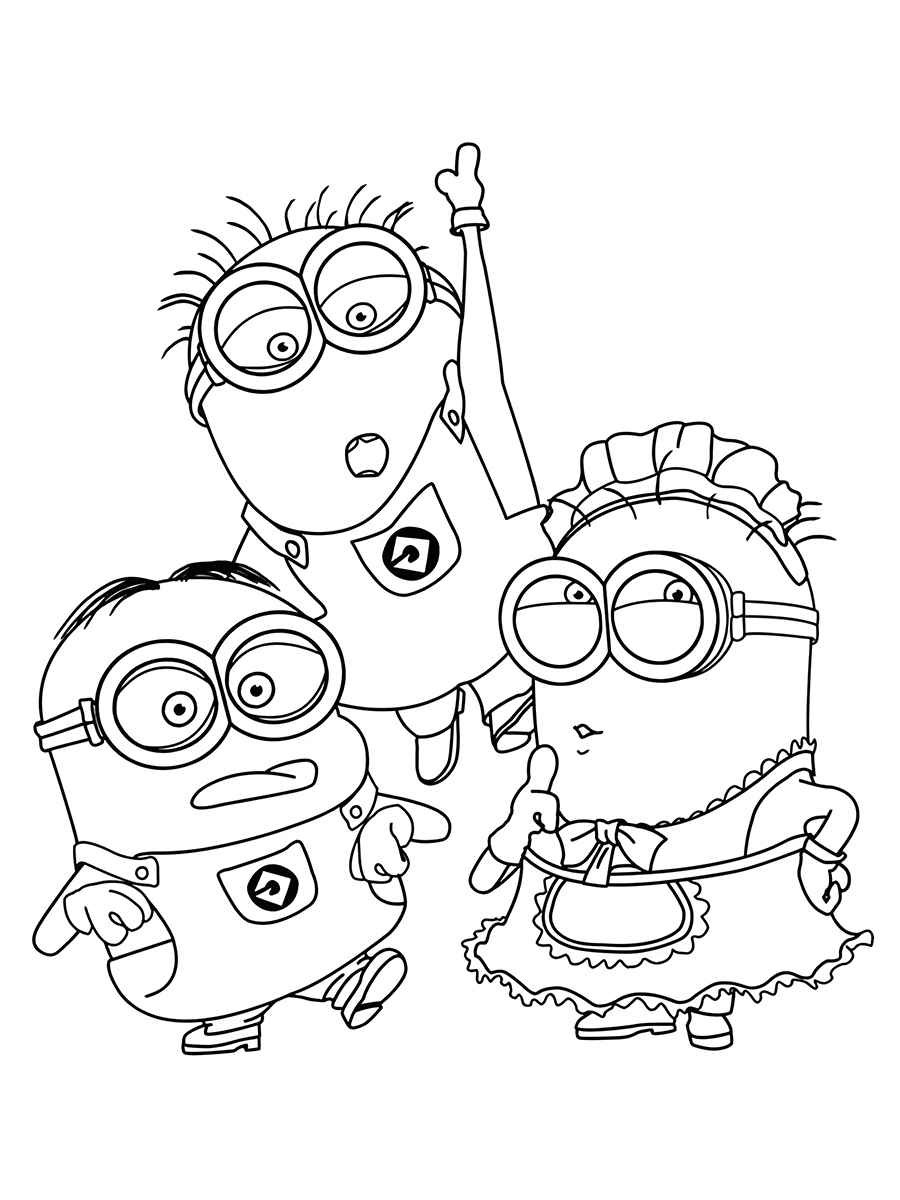 Minions coloring page (27)