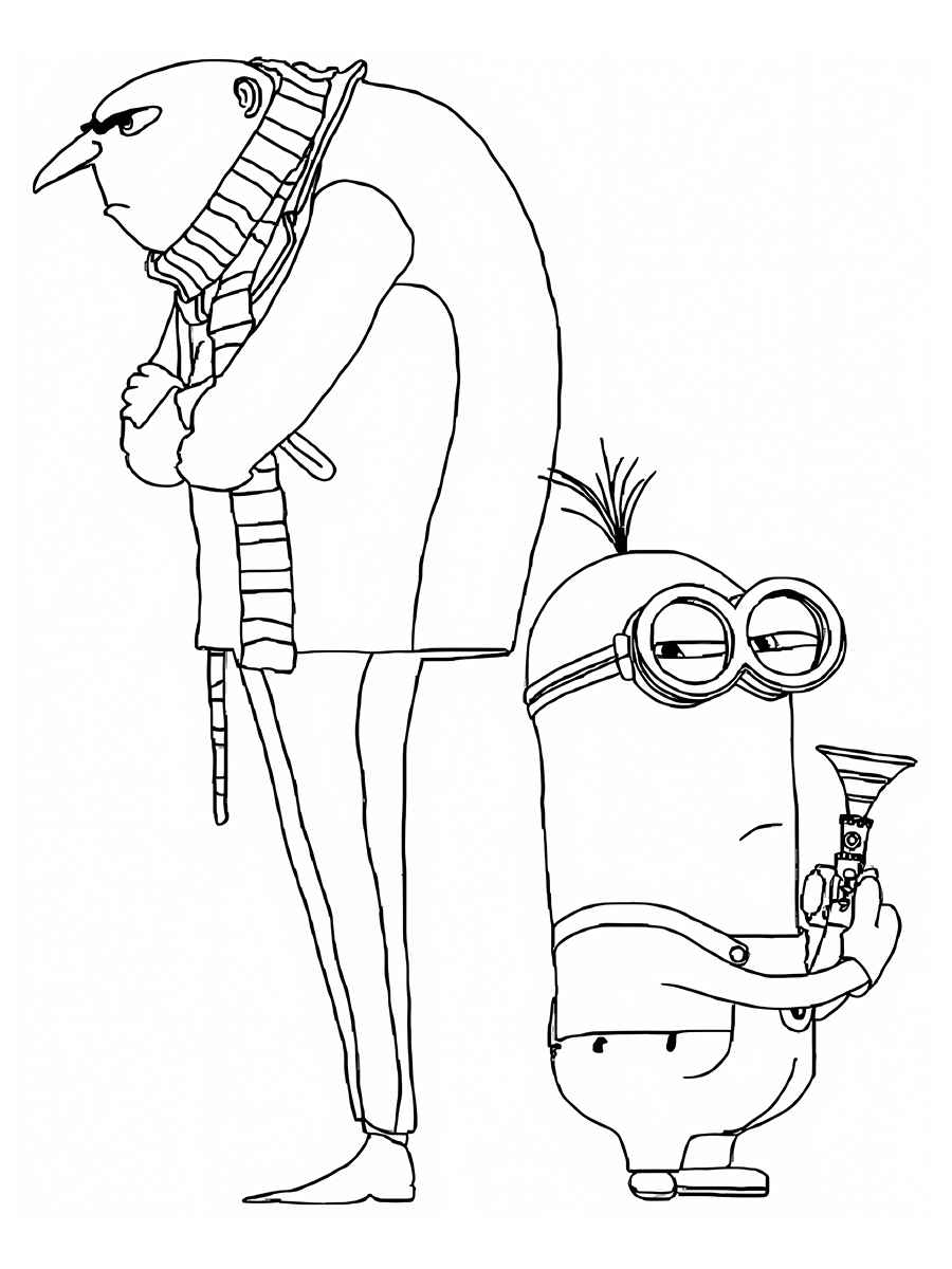 Minions coloring page (29)