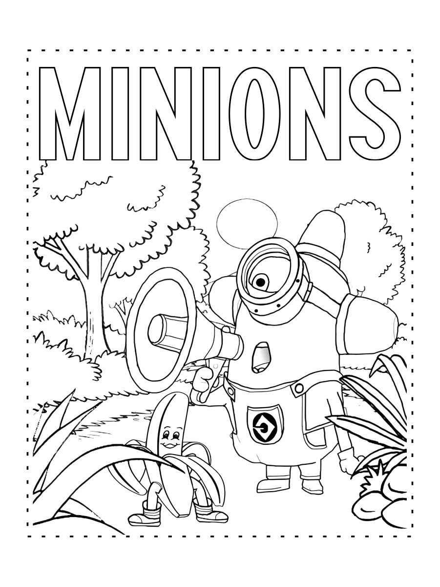 Minions coloring page (5)