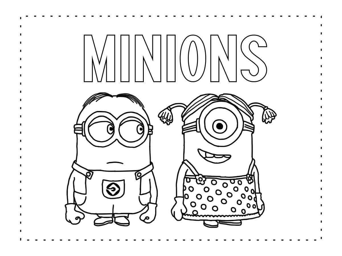 Minions coloring page (54)