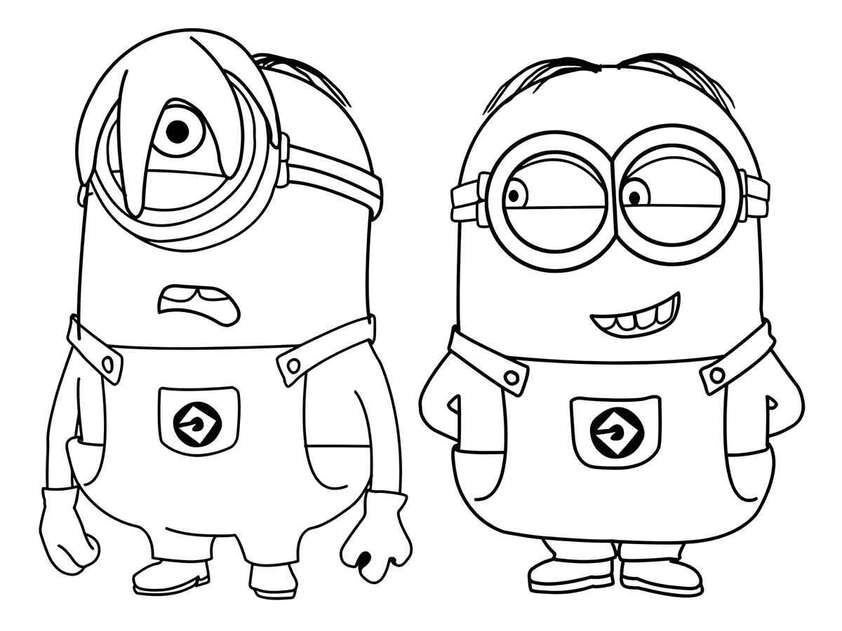 Minions coloring page (7)