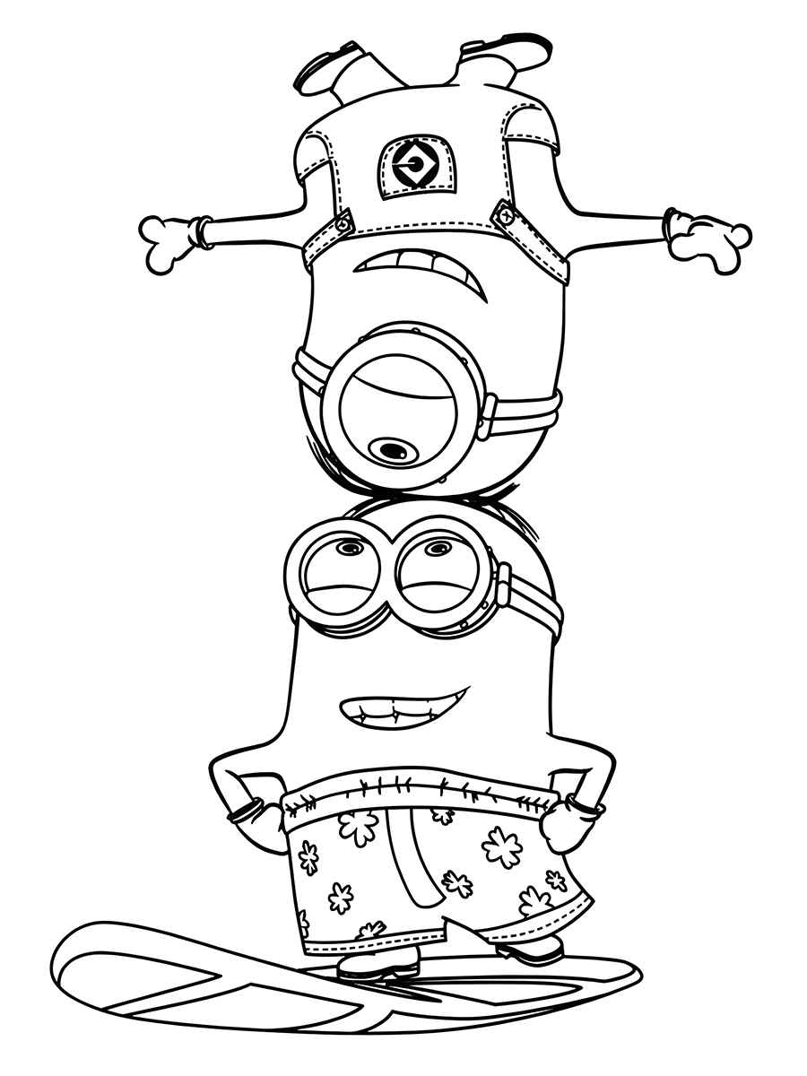 Minions coloring page (8)