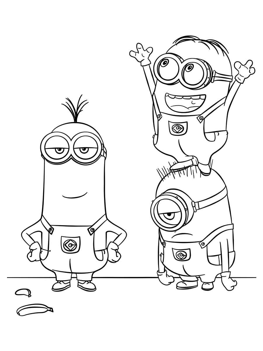 Minions coloring page (9)