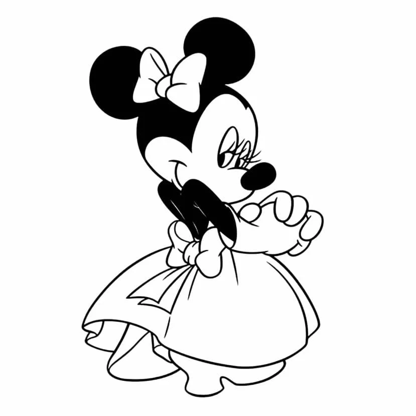 Minnie coloring page (1)