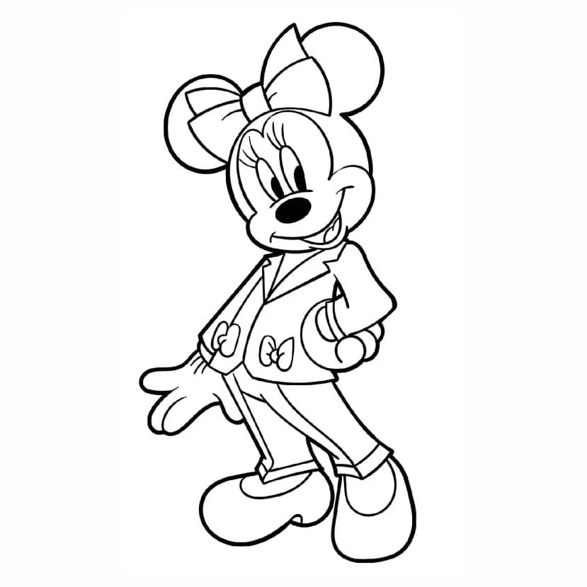 Minnie coloring page (2)