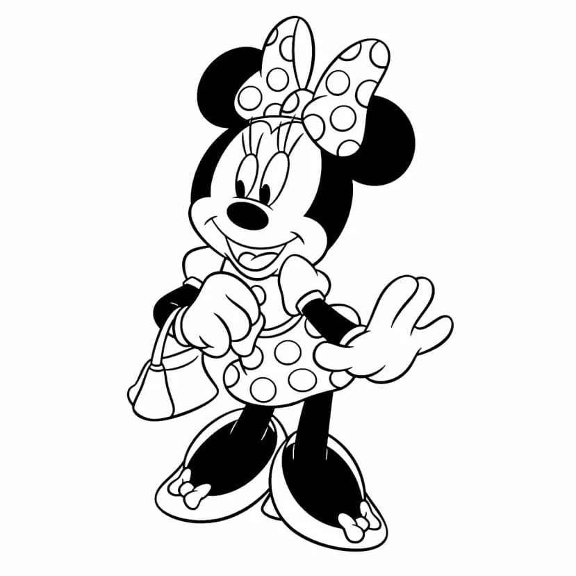 Minnie coloring page (30)