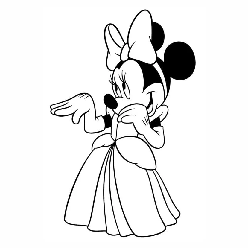 Minnie coloring page (37)