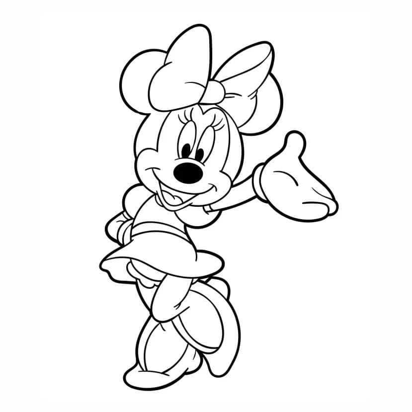 Minnie coloring page (4)