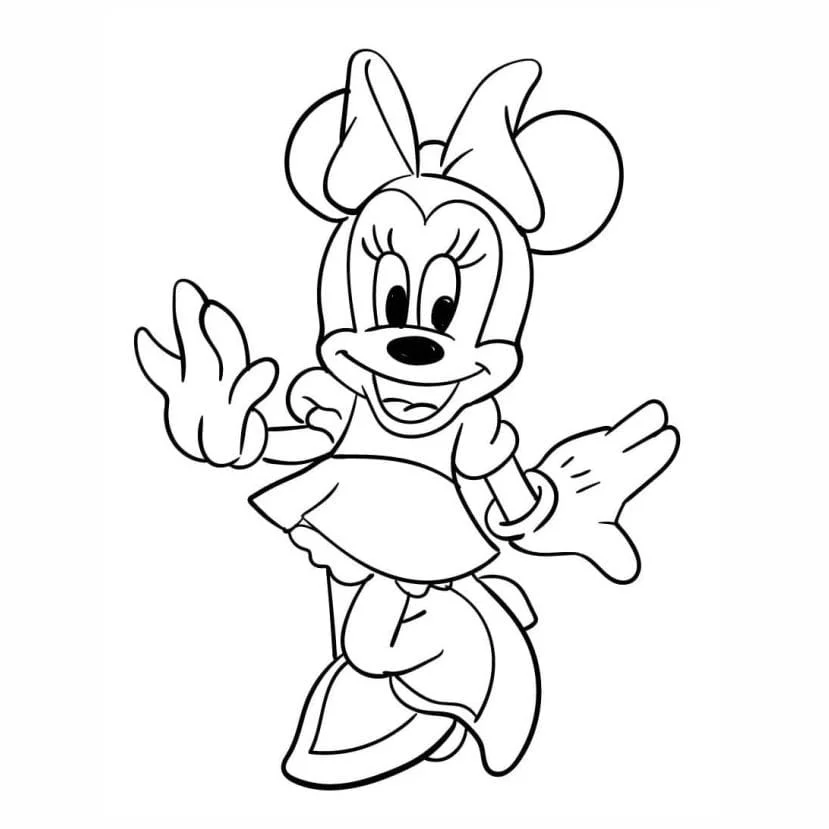 Minnie coloring page (7)