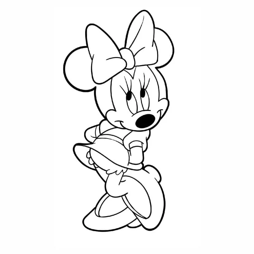 Minnie coloring page (8)