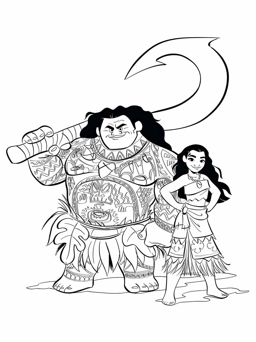 Moana coloring page (1)