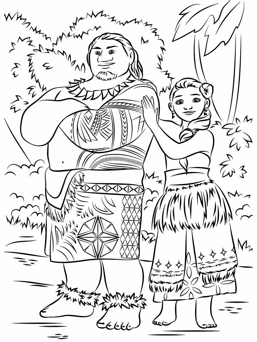 Moana coloring page (10)