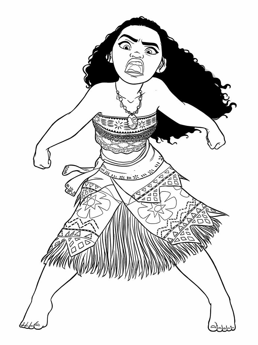 Moana coloring page (20)