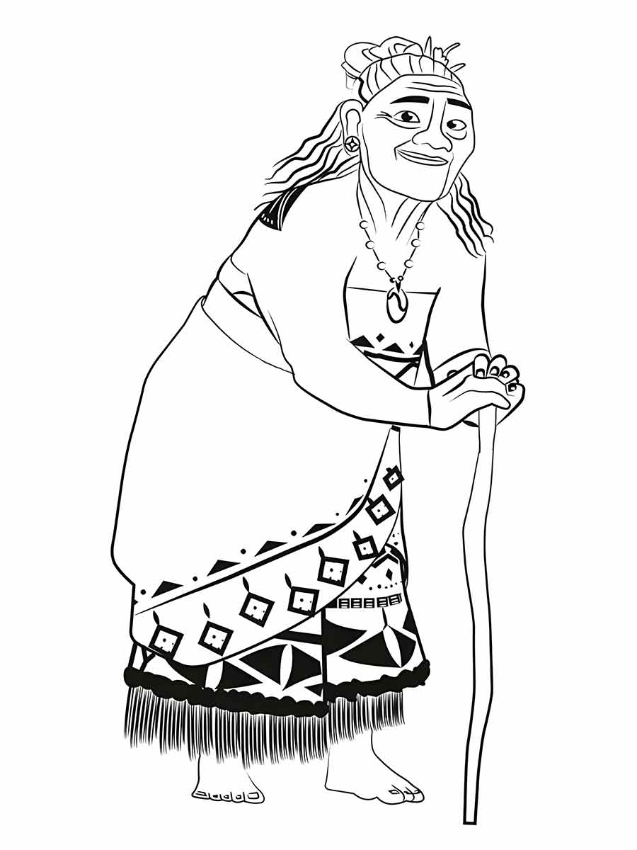 Moana coloring page (3)