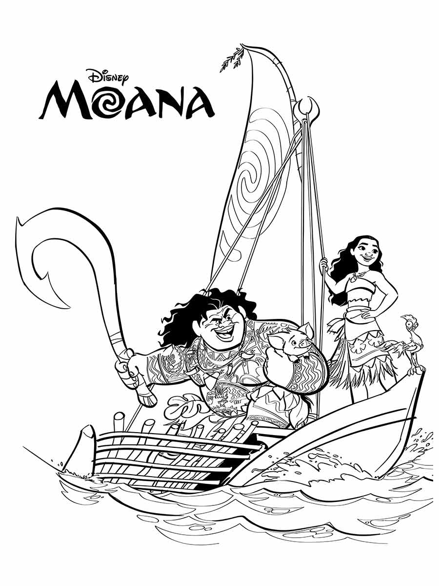 Moana coloring page (4)