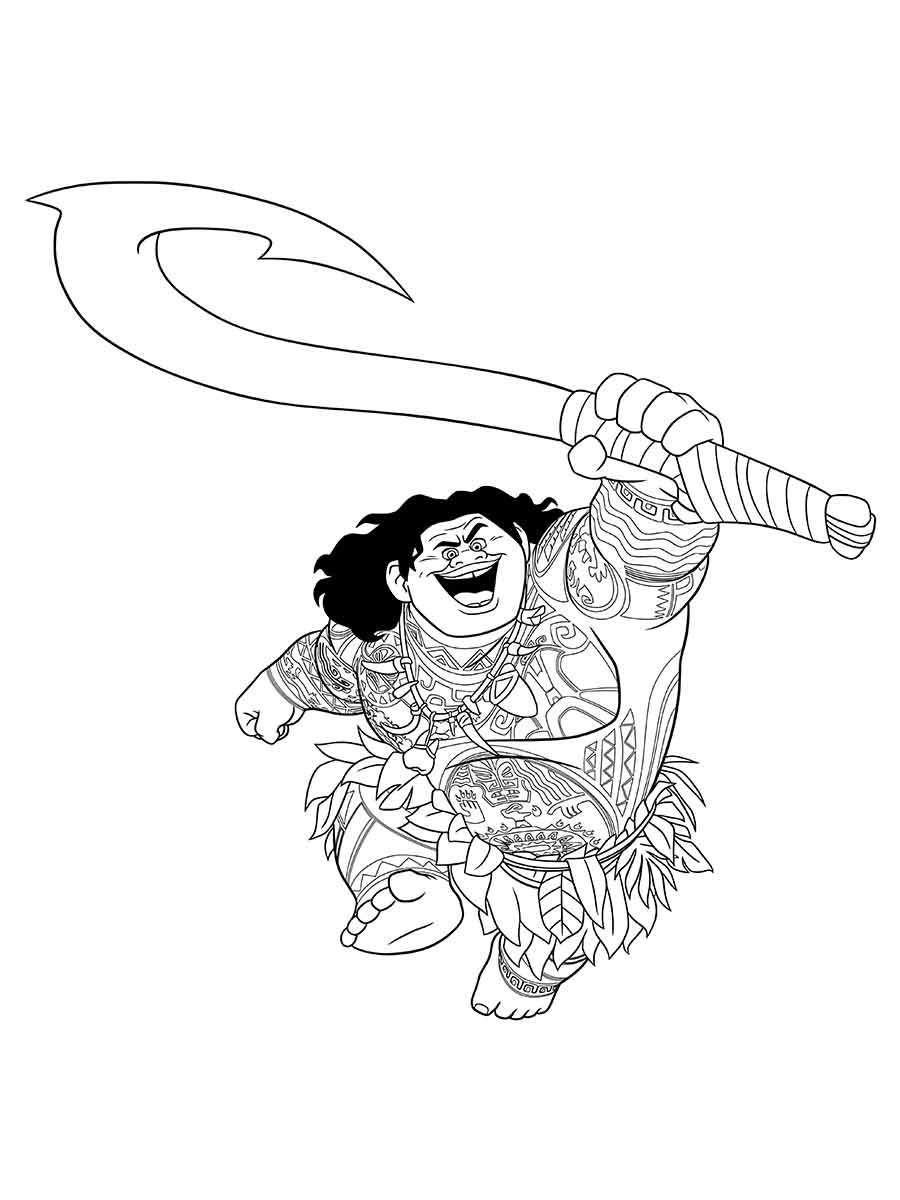 Moana coloring page (6)