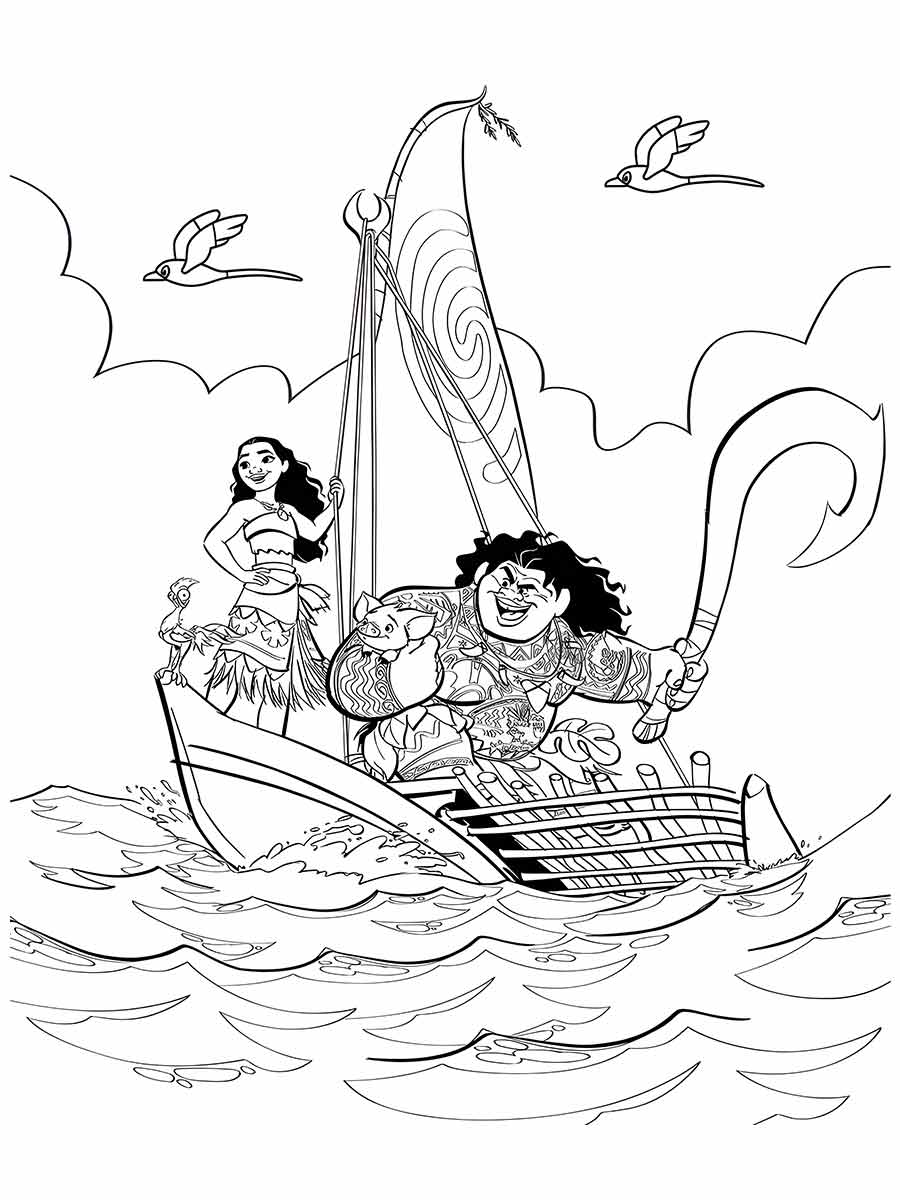 Moana coloring page (9)