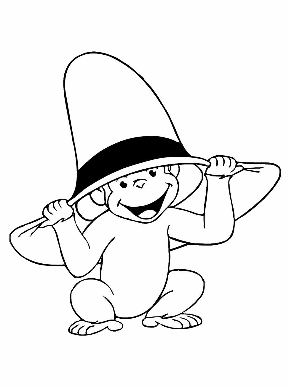 Monkeys coloring page (32)