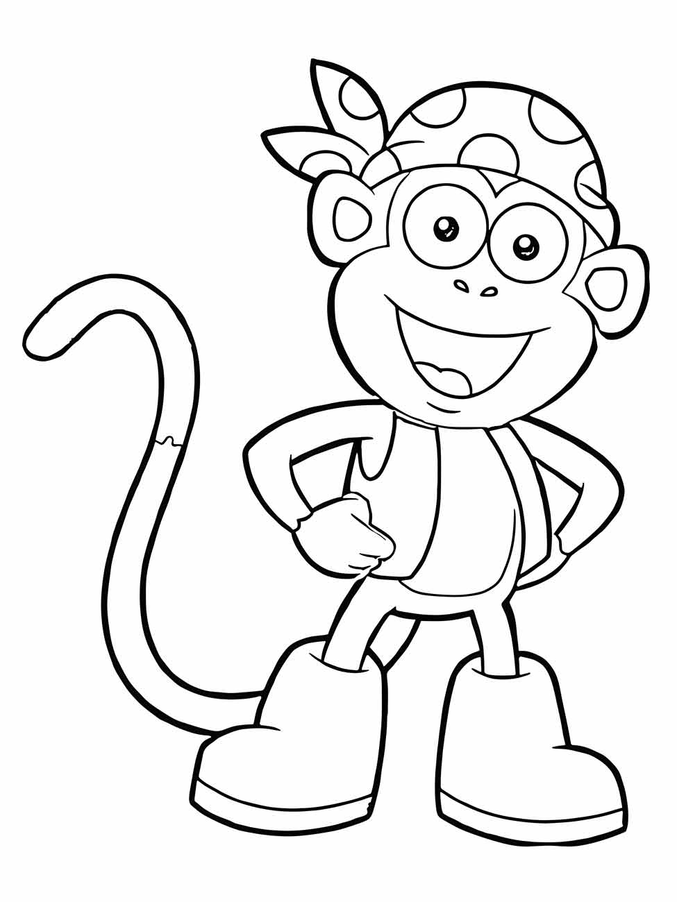 Monkeys coloring page (37)