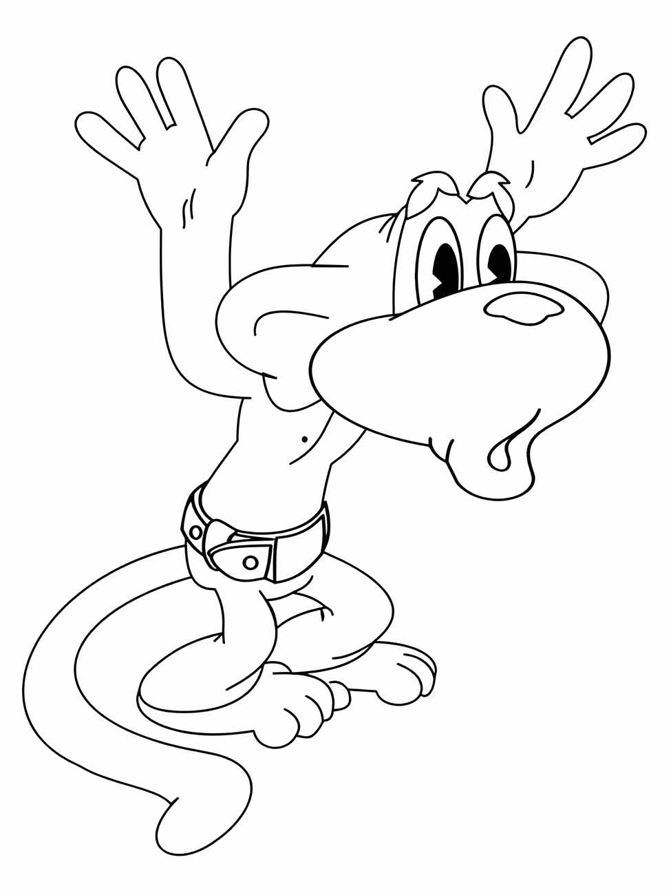 Monkeys coloring page (38)