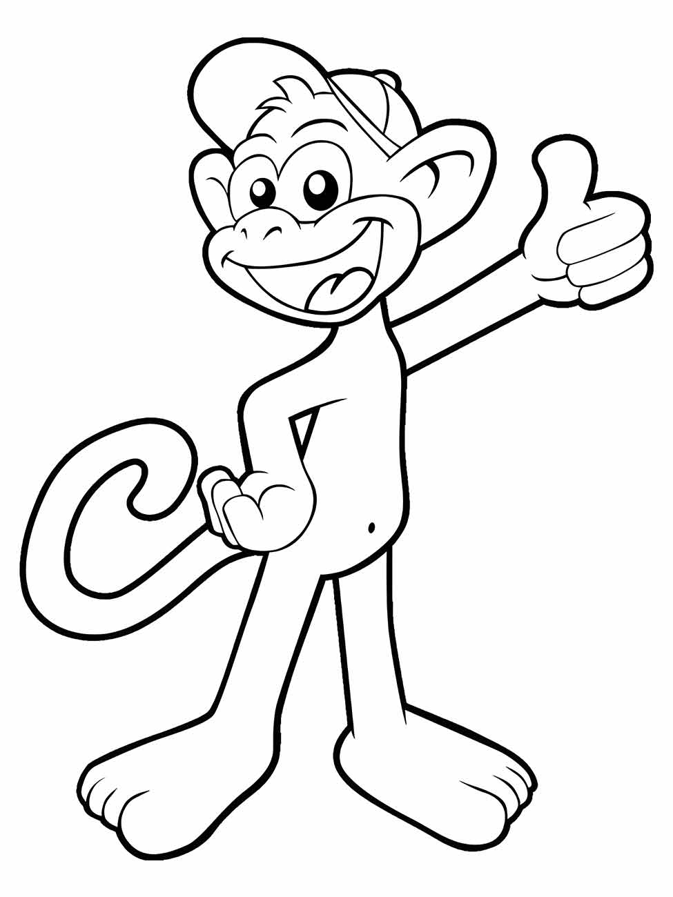 Monkeys coloring page (39)