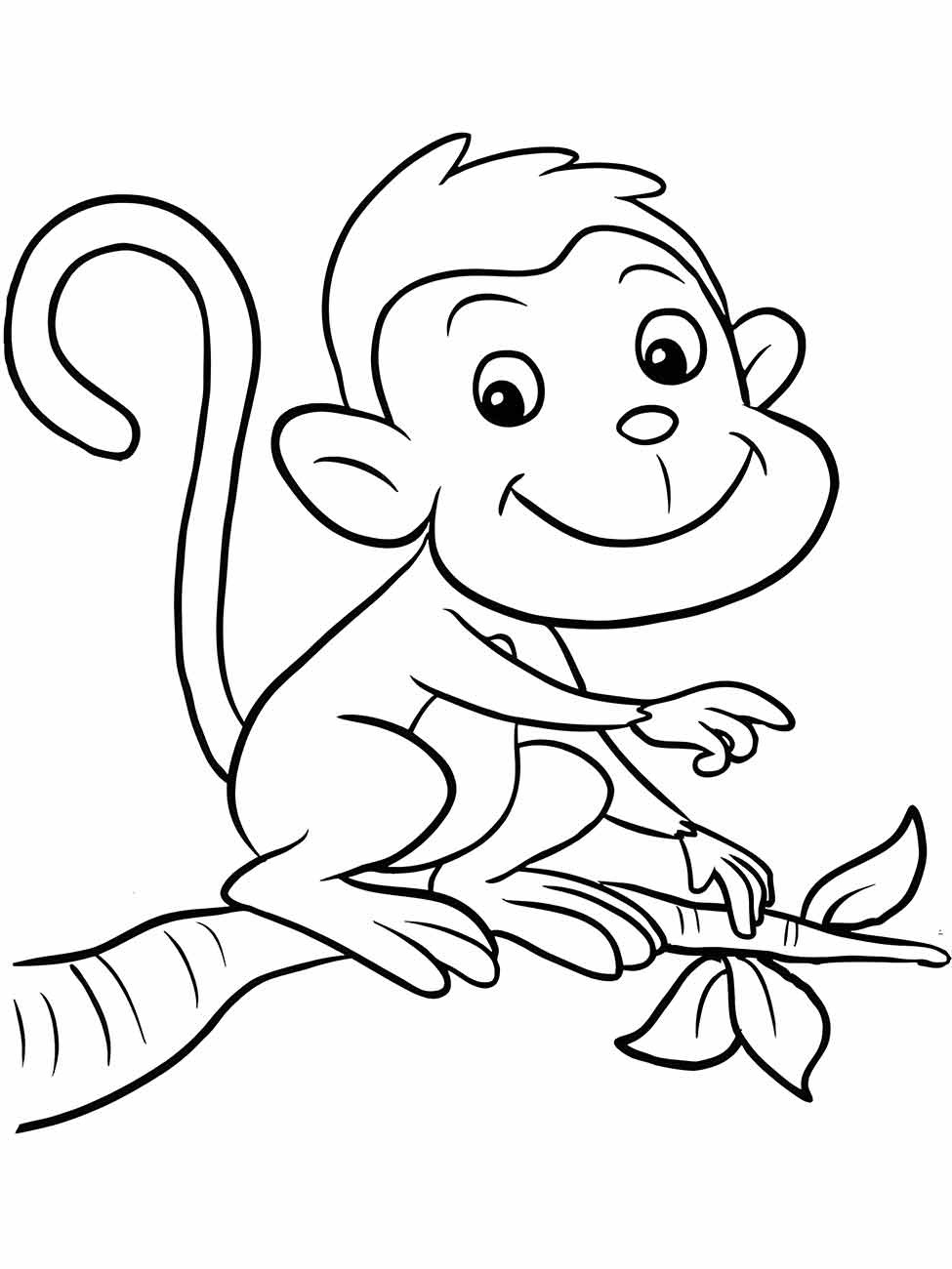 Monkeys coloring page (42)