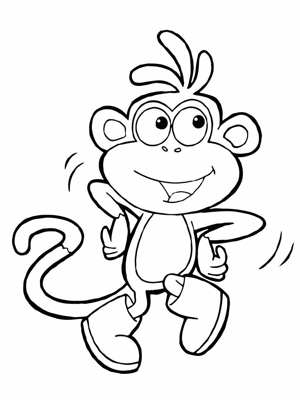 Monkeys coloring page (45)