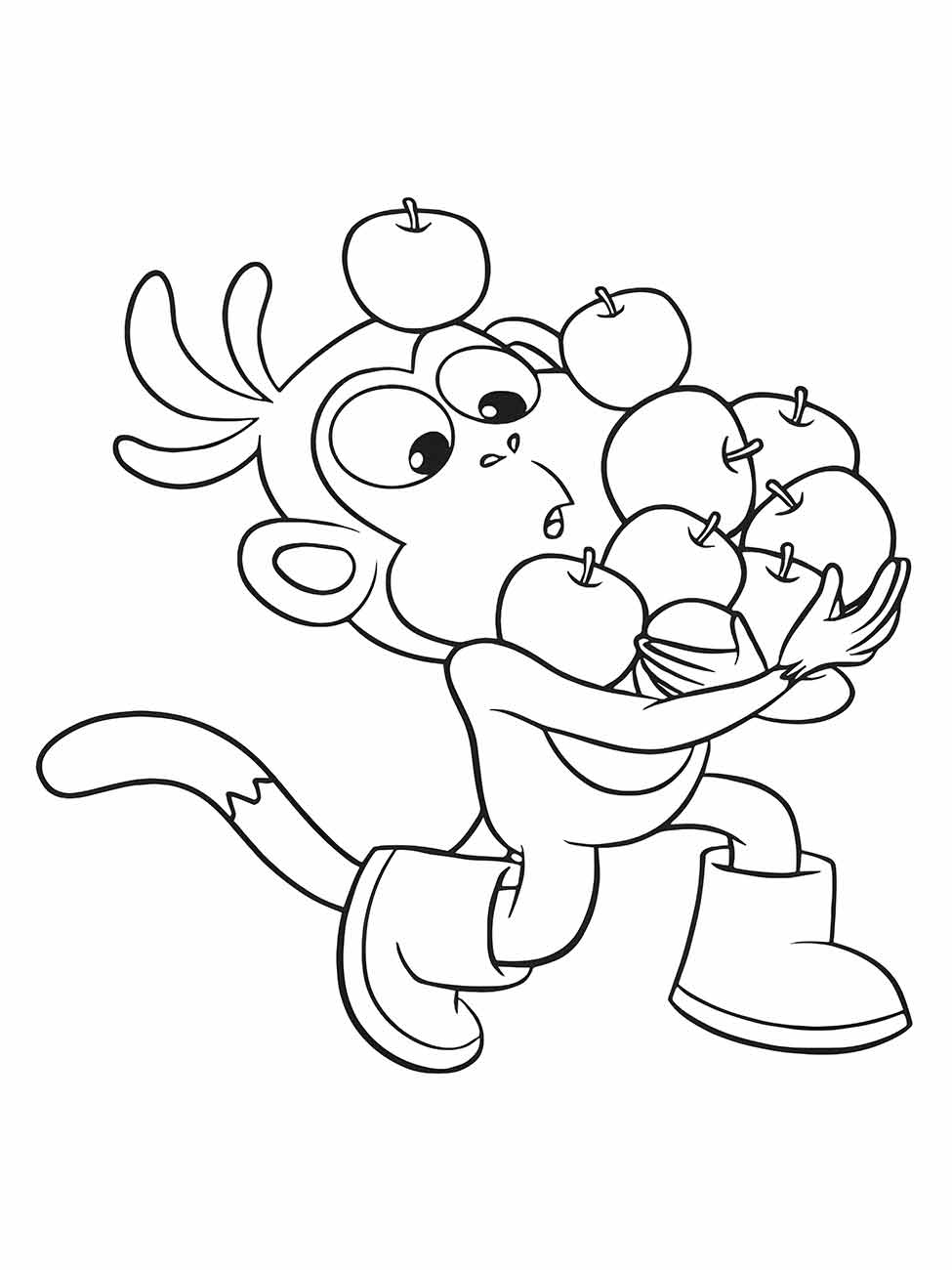 Monkeys coloring page (46)