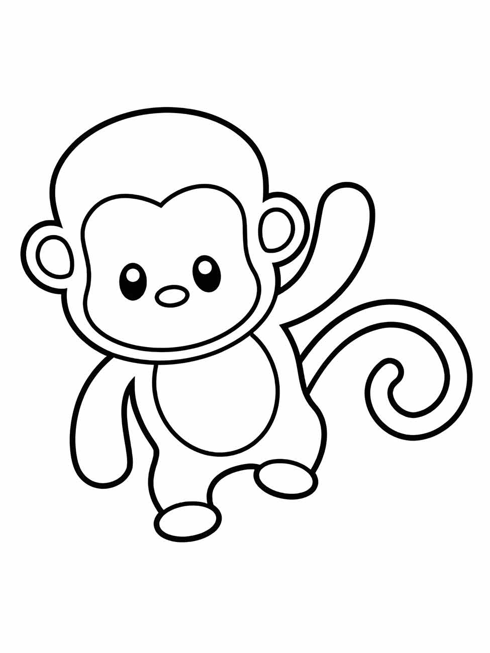 Monkeys coloring page (47)