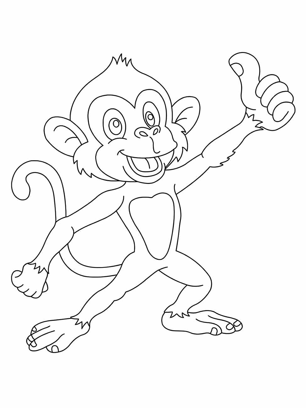 Monkeys coloring page (48)